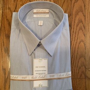 Long Sleeve Button Up NWT blue stripes